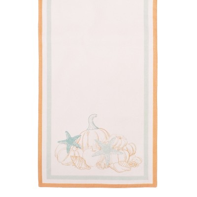 Beachcombers Give Thanks Coastal Thanksgiving Table Runner