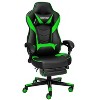 ELECWISH Gaming Chair with Footrest, Lumbar Support, Breathable Computer Chair with Pocket Spring Cushion, Chairs for Adults - 2 of 4