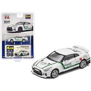 Nissan GT-R (R35) White Dubai Police "EXPO 2020" Livery Limited Edition to 720 pcs Worldwide 1/64 Diecast Model Car by Era Car - 1 of 3