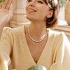 EVERLY JEWELRY | 14k Yellow Gold 6-6.5mm Freshwater Cultured Pearl Strand Necklace, 18 inc - 4 of 4