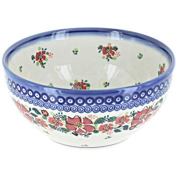Blue Rose Polish Pottery M02 Galia Cereal/Soup Bowl
