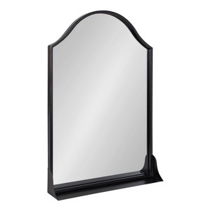 Kate and Laurel Gramera Arch Metal Functional Mirror, 20x30, Black - 1 of 4