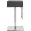 TOV Furniture Seville 25" Adjustable Contemporary Fabric Barstool in Gray - 4 of 4