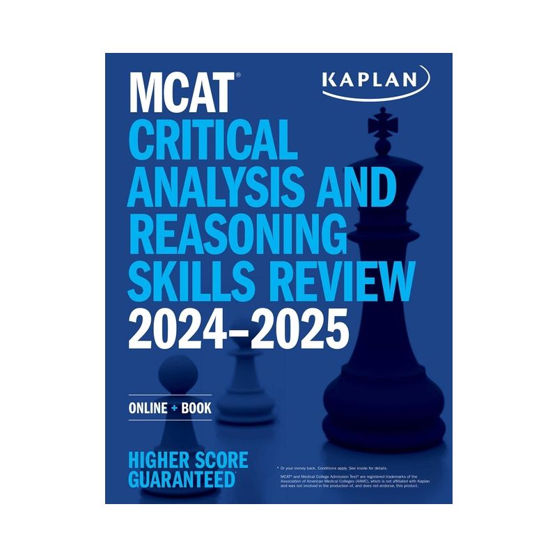 MCAT Critical Analysis and Reasoning Skills Review 2024-2025 - (Kaplan Test Prep) by  Kaplan Test Prep (Paperback), 1 of 2