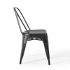 Set of 2 Promenade Bistro Dining Side Chair Black - Modway: Cafe-Inspired, Metal Frame, Non-Marking Caps - 4 of 4
