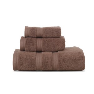 Home Weavers Elegance Essentials 550GSM 100% Cotton Zero Twist Super Absorbent Bath Towel Set - 1 of 4