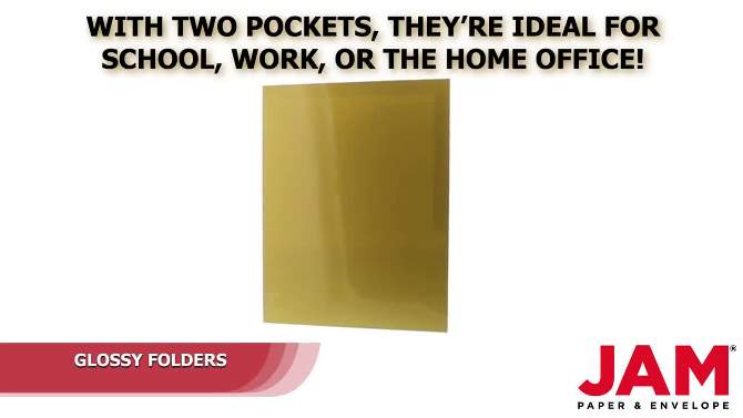 JAM 6pk Glossy Paper Folder 2 Pocket - Purple, 2 of 16, play video
