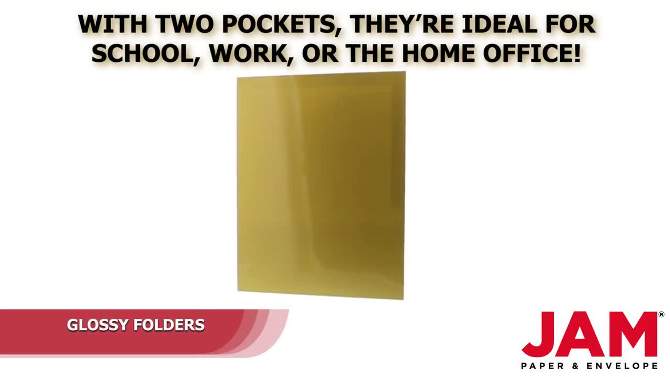JAM 6pk Glossy Paper Folder 2 Pocket - White, 2 of 16, play video