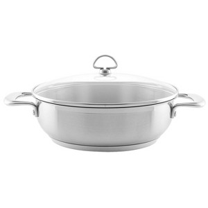 Chantal Induction 21 Steel 5 qt. Chef's Pan w/ Glass Lid - 1 of 3