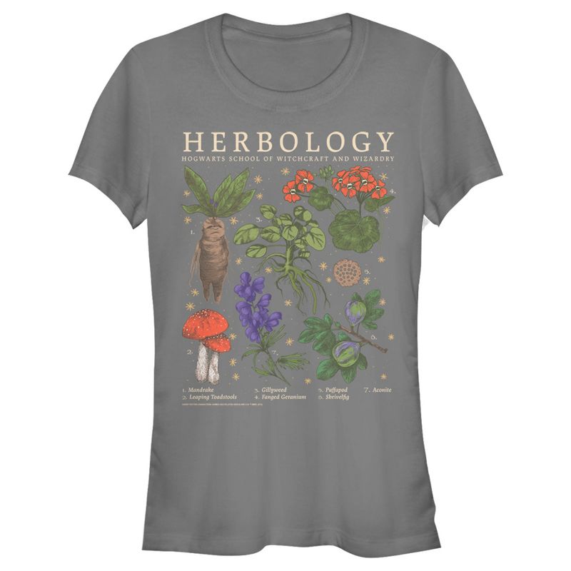 Juniors Womens Harry Potter Hogwarts Herbology T-Shirt, 1 of 5
