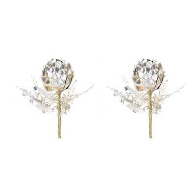 Metallic Artichoke Stem (Set of 2)