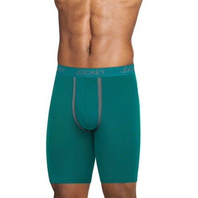 Jockey Men's Chafe Proof Pouch Ultra Soft Modal 8.5" Long Leg Boxer Brief