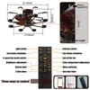 VYNXARIA Contemporary 22-Inch Ceiling Fan with Integrated Light ¨C Style and Comfort Combined - 3 of 4