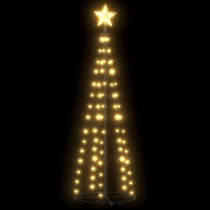 vidaXL Christmas Cone Tree Decoration Artificial Christmas Tree with LEDs - Warm White 5 x 2 ft - 1 of 4