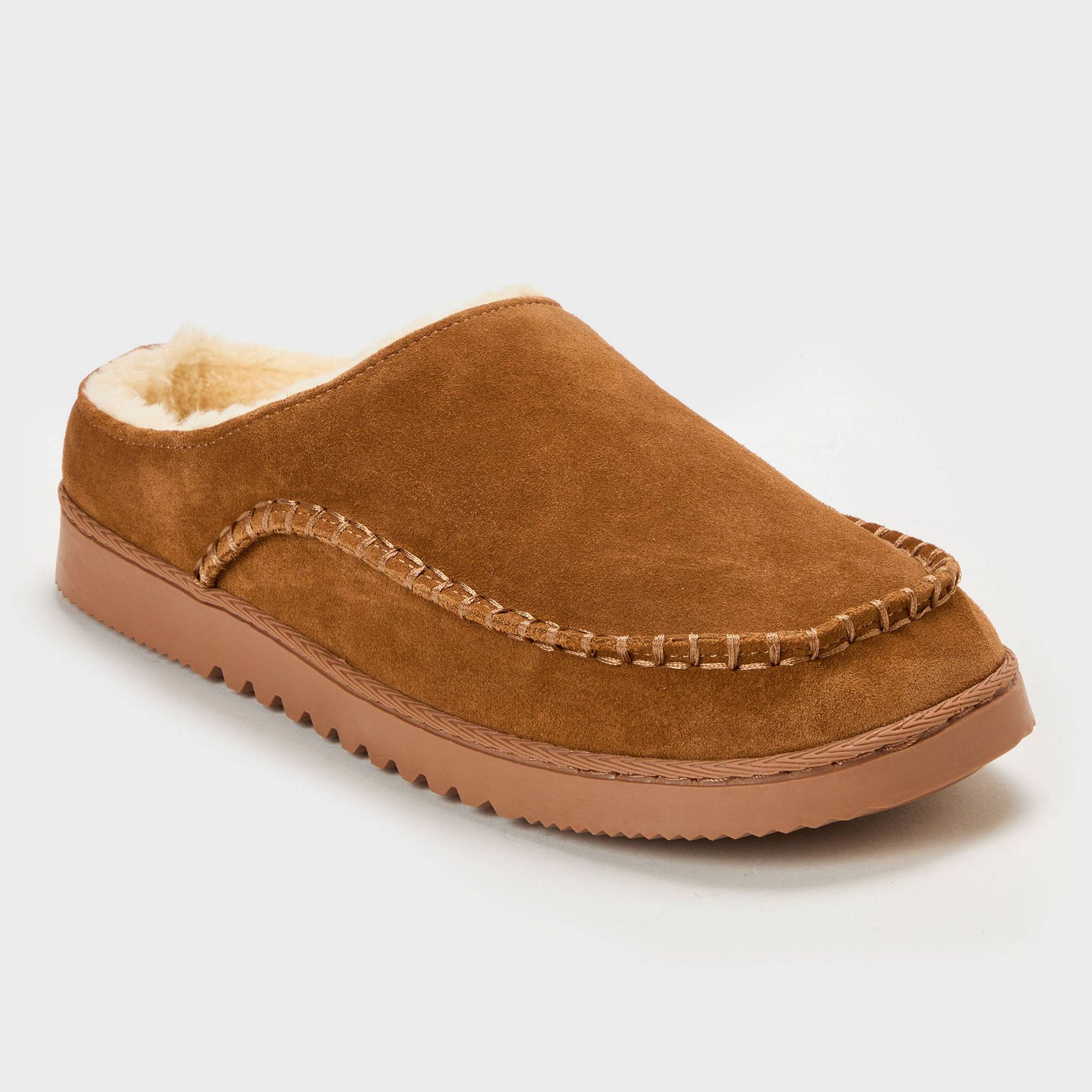 dluxe by dearfoams Men's Fraiser Slide Slippers - Chestnut