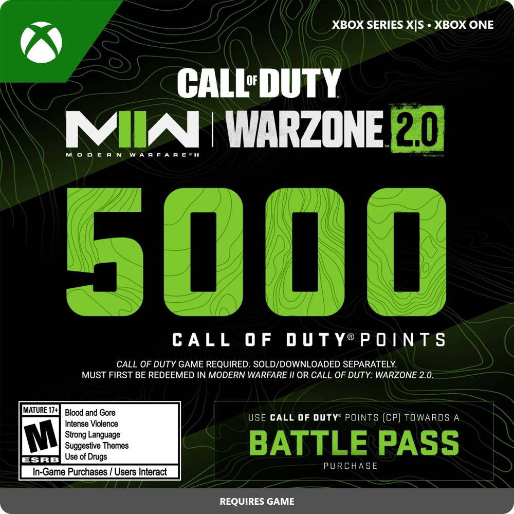 Photos - Game Call of Duty Points - 5,000 Virtual  Currency - Xbox (Digital)