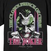 Batman Joker The Crown Prince Of Crime Adult Black Crew Neck Short Sleeve T-shirt - 4 of 4