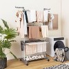 Boersma 1 pc 4-tier Clothes Drying Rack with Rotatable Side Wings and Collapsible Shelves - 2 of 4