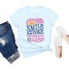 Simply Sage Market Women's Smile More Worry Less Sunshine Short Sleeve Graphic Tee - 2 of 2
