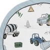 Sweet Jojo Designs Boy Baby Tummy Time Playmat Construction Truck Green Blue and Grey - 3 of 4