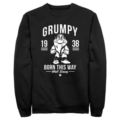 Men's Snow White And The Seven Dwarves Grumpy Born This Way Sweatshirt ...