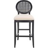 Karlee Rattan Back Barstool (Set Of 2) - SFV2132 - Safavieh Couture - 4 of 4
