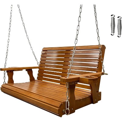 Fortune Candy Porch Swing 2-Seater for Outdoor Patio Garden Yard