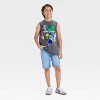 Boys' Minecraft Mineral Wash Graphic Tank Top - Dark Gray - 4 of 4
