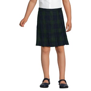 Lands' End School Uniform Kids Plaid Box Pleat Skirt Top of the Knee - 1 of 4