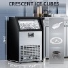 R.W.FLAME Commercial Ice Maker, Crescent Ice, 121.25lb/24H, 26.46 Pounds Storage Capacity, Stainless Steel, with LCD Panel for Party/Bar/Restaurant - 4 of 4