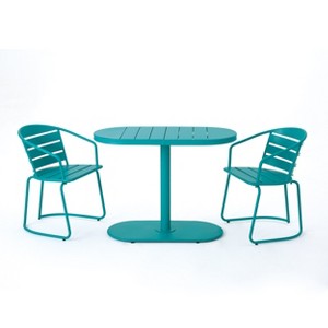 Maliang 3 Piece Patio Seating Set, 3-piece outdoor bistro dining setfor Backyard, Garden, Porch, Balcony - 1 of 4