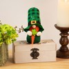 Northlight Plaid Gnome with Shamrocks St. Patrick's Day Decoration - 7" - 2 of 4