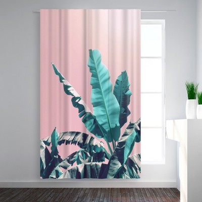 Americanflat Pink Jungle by Emanuela Carratoni Blackout Rod Pocket Single Curtain Panel 50x84