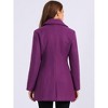INSPIRE CHIC Women's Elegant Notched Lapel Button Single Breasted Winter Coat - 4 of 4