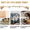 Attop Dog Rope Toys Aggressive Chewers, Tough Cotton Chew Toy, 3 Feet 5 Knots Indestructible, Tug of War Dog Pull Rope Teeth Cleaning - 4 of 4