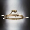 Urban Ambiance Luxury Modern Farmhouse Indoor Ceiling Light,  7-1/2''H x 22-1/2"W x 22-1/2''D,  Aged Bronze Finish, UHP4481 - 4 of 4