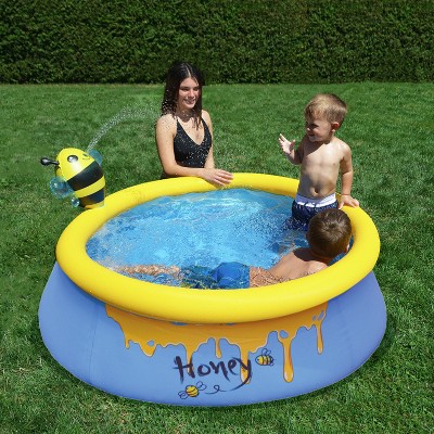 Bee Spray Blue and Yellow Inflatable Kiddie Pool