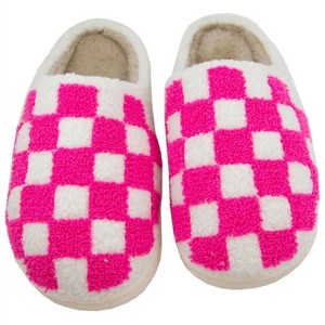 Women's Checkered Pattern Slippers - Katydid - 1 of 2