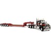 Kenworth W990 Heavy Haul Day Cab & Magnitude Tri-Axle Trailer w/Flip Tail Black & Red 1/64 die cast model by DCP/First Gear - 4 of 4