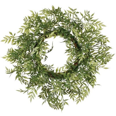 Sullivans Artificial Wisteria Accent Wreath 12"H Green