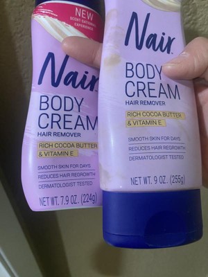 Nair Hair Removal Body Cream With Cocoa Butter and Vitamin E, Leg