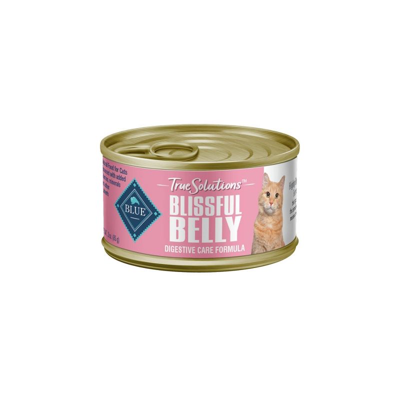 Blue Buffalo True Solutions Blissful Belly Digestive Care Chicken Flavor Premium Wet Cat Food - 3oz, 1 of 6