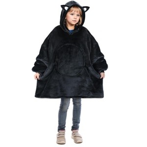 Catalonia Oversized Blanket Hoodie Sweatshirt for Kid Girl Boy, Fleece Wearable Blanket Hoodie Pullover for 7-16yr Teen Youth Kid, Cozy Gift - 1 of 4