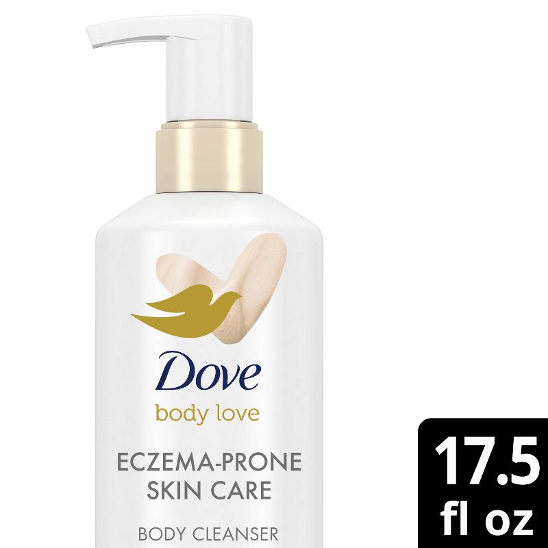 Dove Beauty Body Love Eczema-Prone Skin Care Fragrance-Free Body Wash - Unscented - 17.5 fl oz, 1 of 7