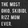 Womens  Funny T Shirts The Most Ohio Skibidi charm Mom Ever Internet Meme Graphic Novelty Tee for Ladies - Crazy Dog Women's T Shirt - 2 of 4