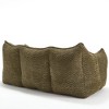 PAGED Modern Square Bean Bag Chair with Armrests, High-Resilience Lazy Sofa for Adults, Comfy Chair for Living Room, Bedroom - 3 of 4
