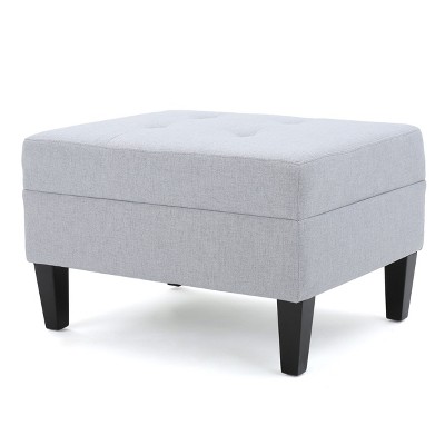 NicBex Modern 28" Rectangle Ottomans Wood Footstools with Cushioned Top for Bedroom and Living Room