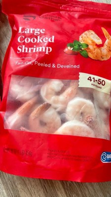 Peeled & Deveined Tail On Cooked Shrimp with Cocktail Sauce - Frozen - 16oz  - Good & Gather™