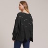 Plus Size Sweater for Women Pointelle Knit Pullover Sweater Long Sleeve Off Shoulder Sweater Round Neck Loose Fit Oversized Tops for Winter - 2 of 4