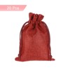 Unique Bargains Cotton Linen Burlap Bags with Drawstring 20 Pcs - 3 of 4